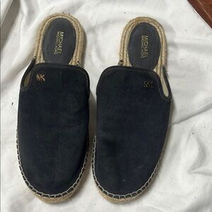 Michael Kors Navy Suede Slip-On Espadrilles
